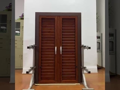 Persiane di alluminio vetrina facile installazione con accessori cinesi colore legno