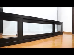 Finestre a scorrere verticali resistenti alle intemperie di alluminio e vetro